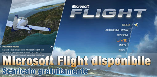 Scarica Microsoft Flight gratuitamente!