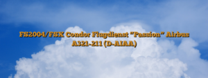 FS2004/FSX Condor Flugdienst “Passion” Airbus A321-211 (D-AIAA)