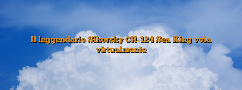 Il leggendario Sikorsky CH-124 Sea King vola virtualmente