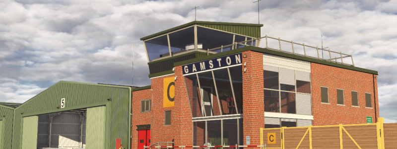 Burning Blue Design Rilascia Retford Gamston Airport per Microsoft Flight Simulator
