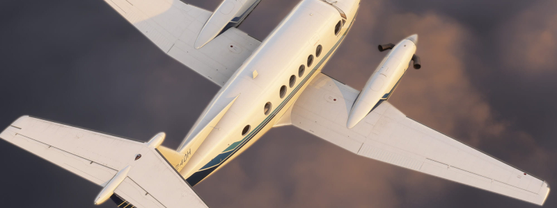 Carenado Lancia il Beechcraft B200 King Air per Microsoft Flight Simulator 2024